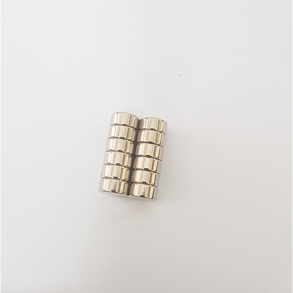 (Nguyên Liệu Phụ) Nam châm viên trắng Neodymium 8x4mm - 30 Viên