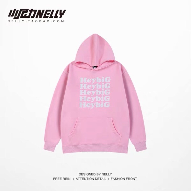 Áo hoodie nelly heybig nỉ lót lông sale (có sẵn) 5 heybig