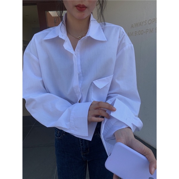 Sơ mi túi lệch hot trend