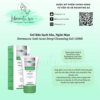 Sữa rửa mặt dermacos giảm viêm ngừa mụn - dermacos farmona 150 ml