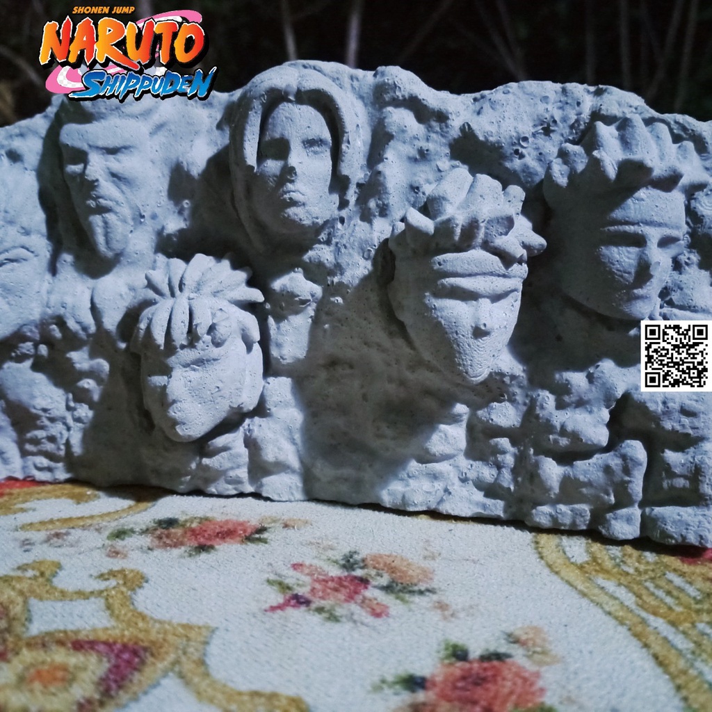 Mô hình điêu khắc Naruto tượng đài làng lá 7 vị Hokage Anime 1604