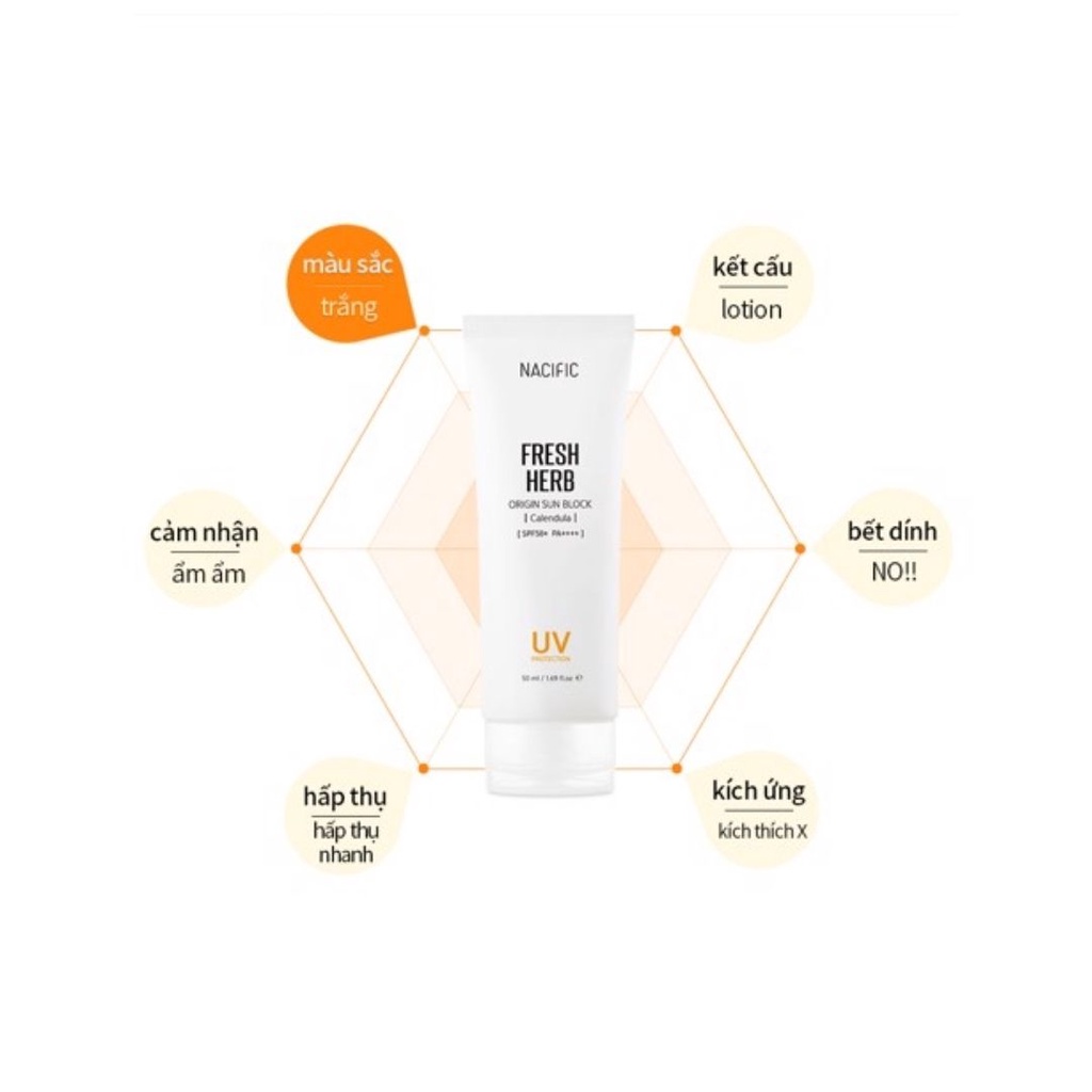 Kem chống nắng Nacific Fresh Herb Origin Sun Block Calendula