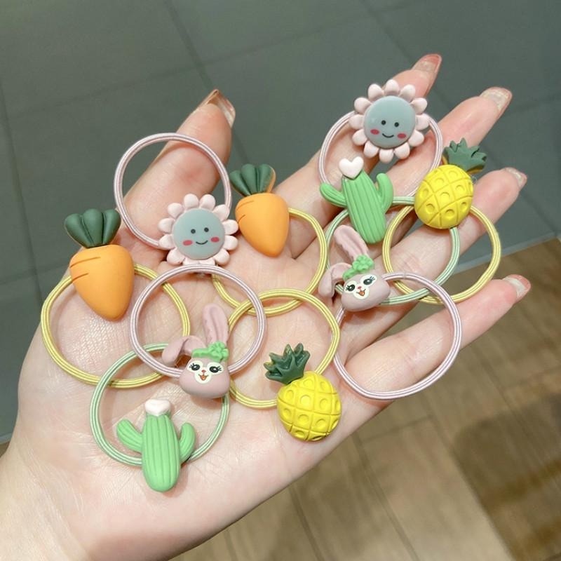 Dây Buộc Tóc Cao Su Họa Tiết Hoạt Hình Dễ Thương Cho Bé