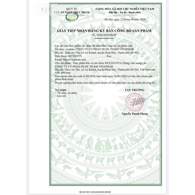 Vitamin MUL DAVITA  Vinaphar -Chai 500 Viên- Tăng Sức Đề Kháng , Chống Suy Nhược Cơ Thể