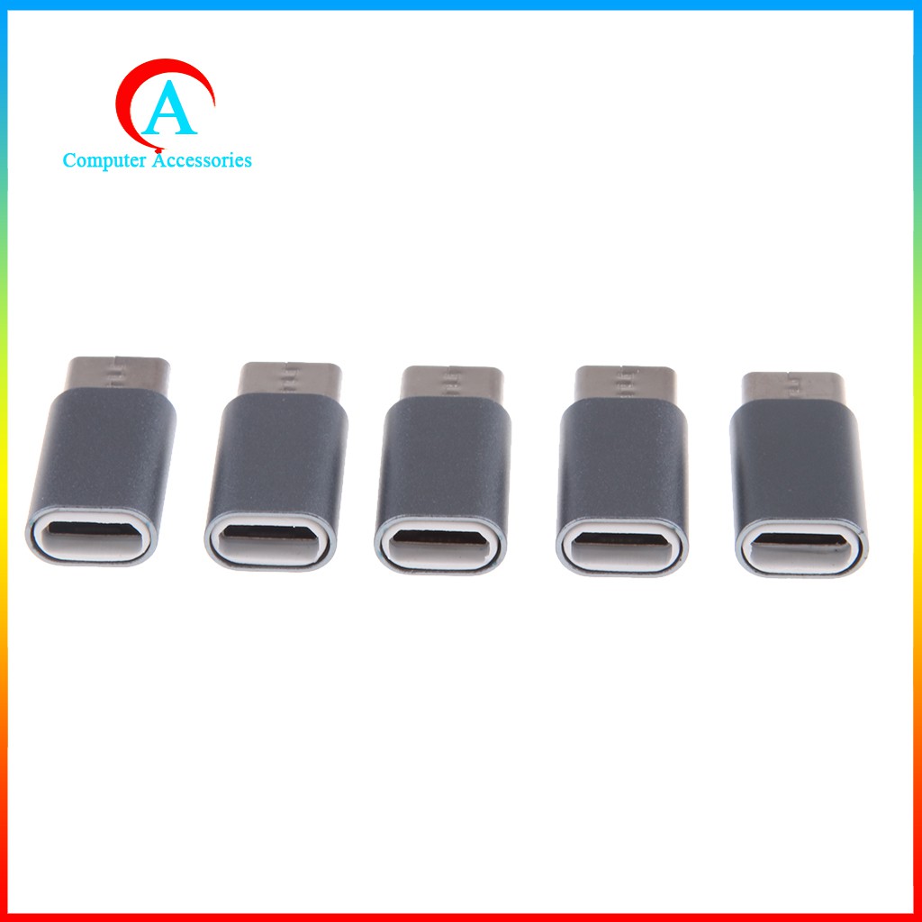 Bộ Chuyển Đổi Usb 3.1 Type C Sang Micro Usb Female Cho Android,Galaxy S7 Edge, Nexus 5,5pcs