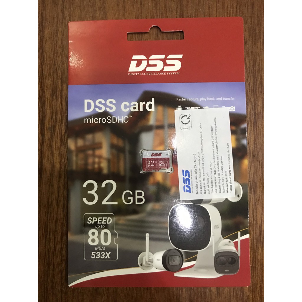 Thẻ nhớ 32GB DSS , Thẻ DSS 32g class 10