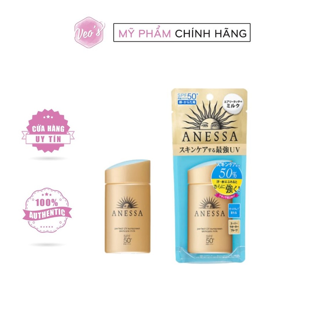 Kem Chống Nắng Anessa Perfect UV Sunscreen Skincare Milk Spf 50+ Pa++++