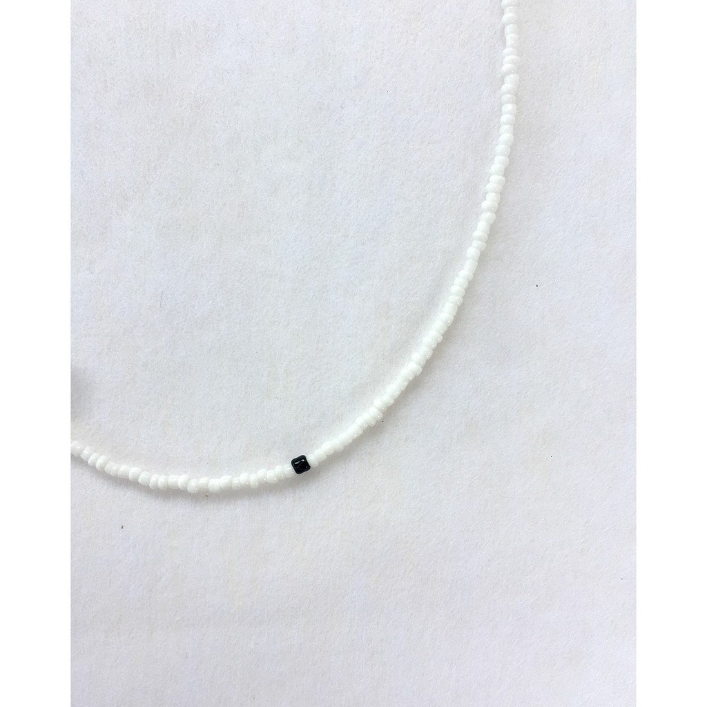 Vòng cổ nữ hạt cườm minimal, đơn giản màu trắng #anothernecklace