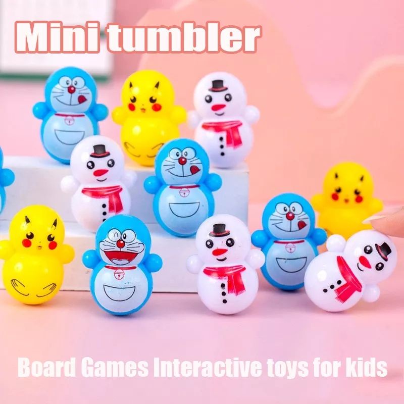 Lật Đật mini Hình Squid Game Và Doaremon Dễ Thương Siêu Đáng Yêu Đồ Chơi Cho Bé  (giao ngẫu nhiên)