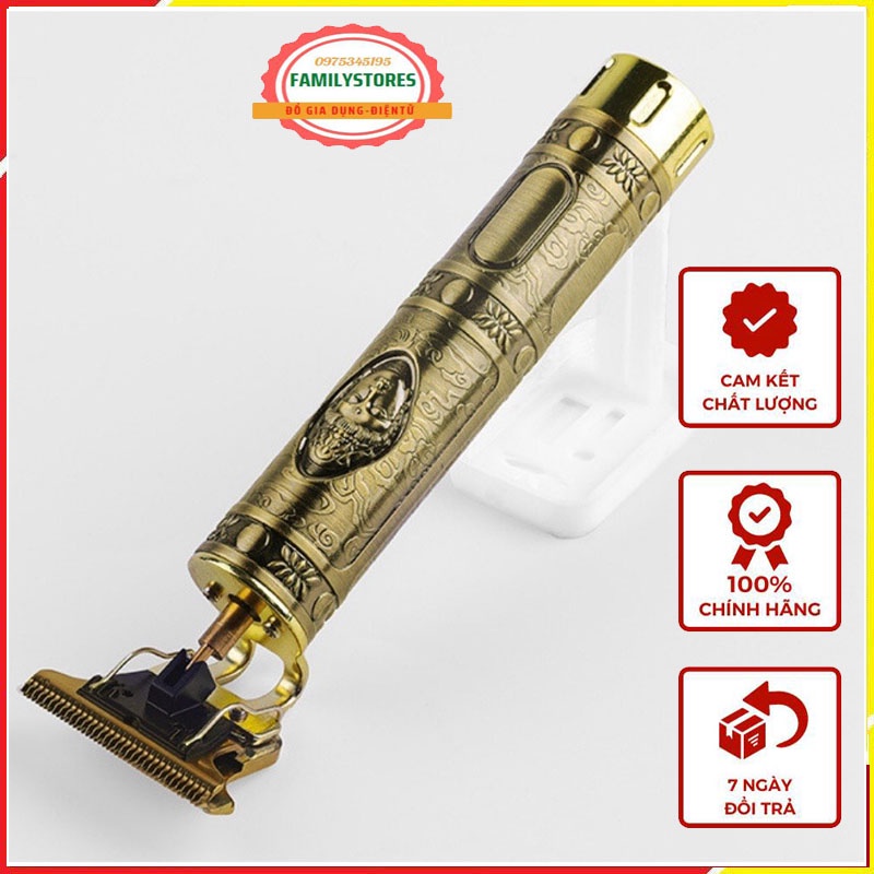 Tông đơ cắt tóc bấm viền cạo râu lưỡi thép carbon VinTage T9 Tông đơ chấn viền tạo kiểu phong cách chuyên nghiệp