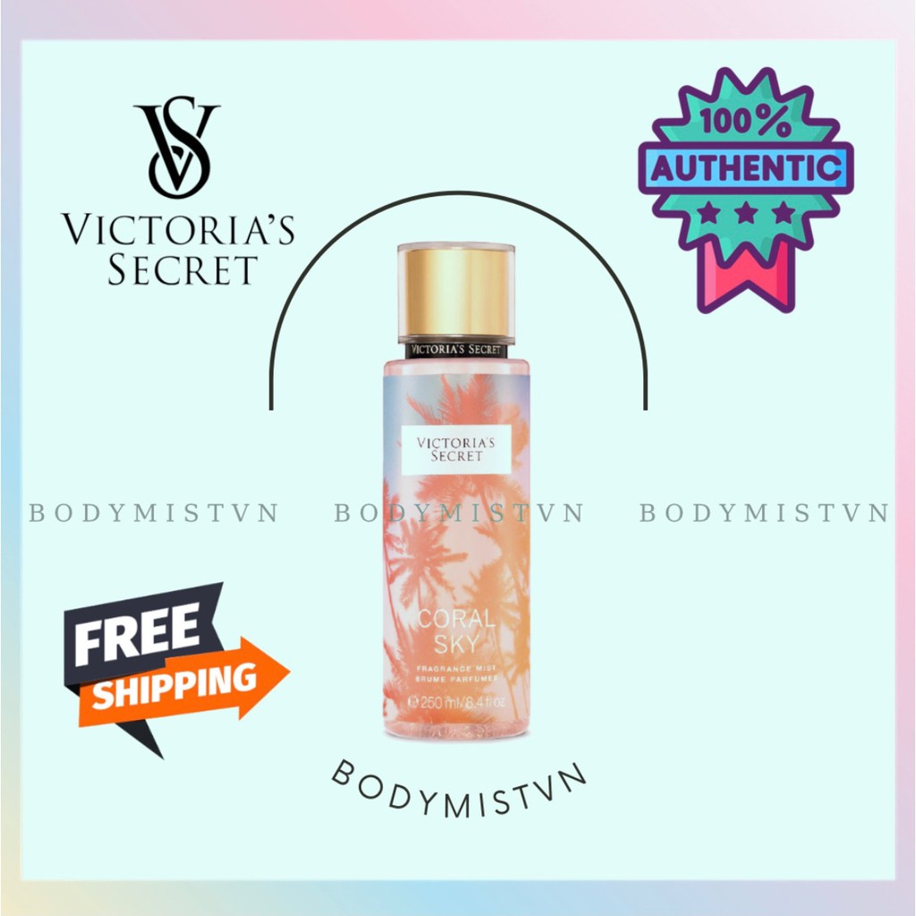 🤎 𝐁𝐨𝐝𝐲𝐦𝐢𝐬𝐭𝐯𝐧 - Xịt Thơm Body Victoria’s Secret Coral Sky 250ml 🤎