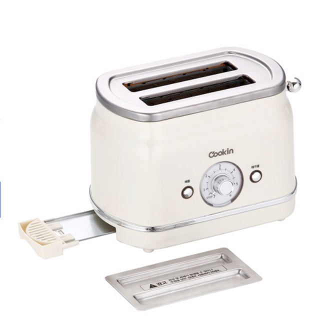 [Hàng chính hãng] Máy Nướng Bánh Mì Màu Ivory Siêu Xinh Hàn Quốc Chính hãng 700W