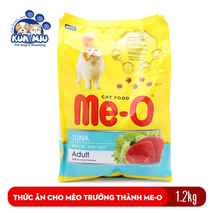 Thức ăn cho mèo lớn đã trưởng thành trên 1 tuổi Me-O Adult 1.2 kg