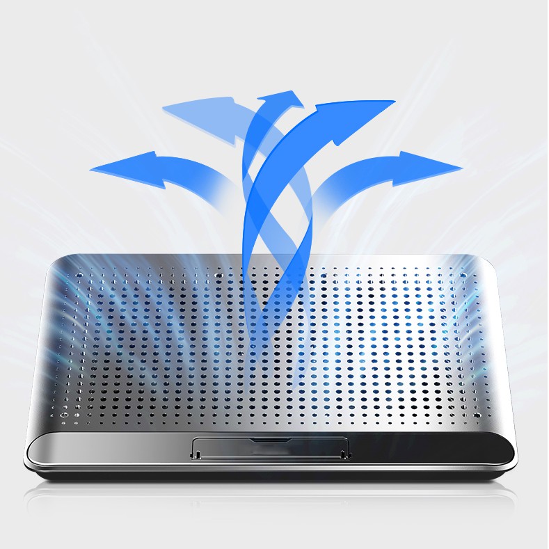 Mới Đế Tản Nhiệt Siêu Mỏng Bằng Hợp Kim Nhôm Cho Laptop Dell Alien Lenovo Apple Hp Asus Acer 14.0inch 15.6inch Notebook