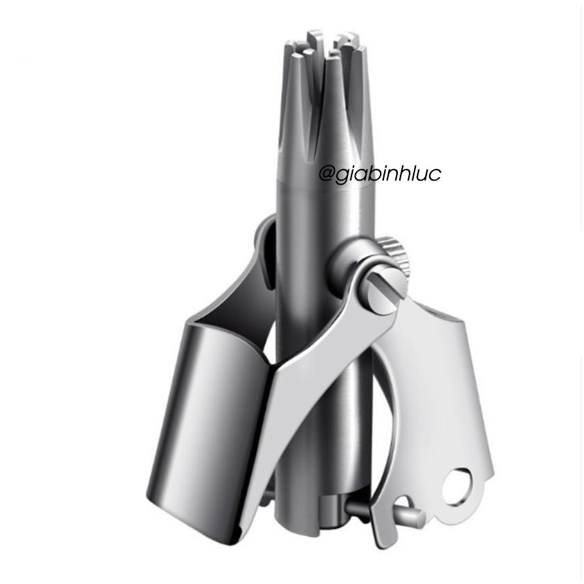 Dụng cụ cắt tỉa lông mũi Kemei ES-108 bằng thép không gỉ cao cấp, máy cắt lông mũi an toàn tiện lợi