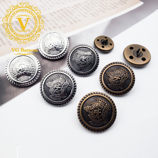 Cúc kim loại cao cấp, phong cách cổ điển kiểu anh phù hợp áo vest nam và nữ, áo khoác, áo măng tô, quần áo denim