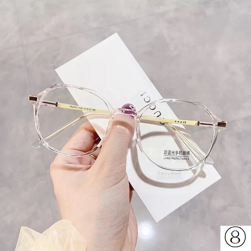 Mắt Kính Gọng Siêu Nhẹ Nhiều Mặt Có Thể Được Trang Bị Với Độ Cận Thị Cực Cao Chống Ánh Sáng Xanh Lam Phong Cách Unisex