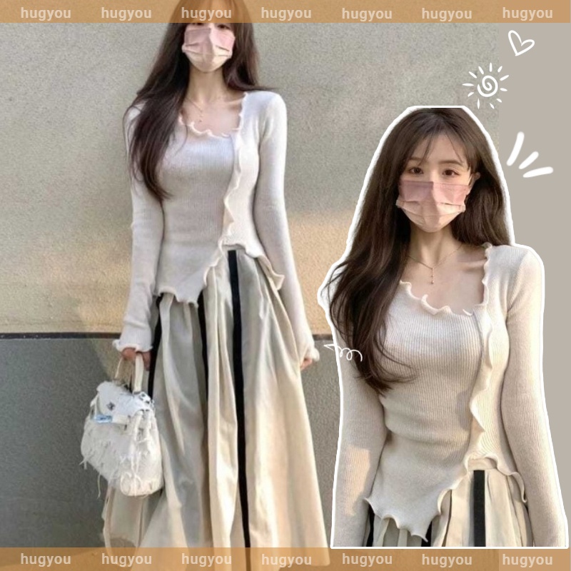 Set Áo Kiểu Và Chân Váy Phong Cách Vintage Xinh Xắn Cho Nữ