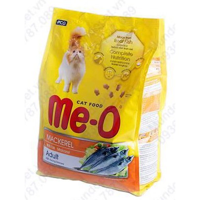 THỨC ĂN MÈO LỚN Me-O Dạng hạt Vị cá thu Túi 1.2kg Xuất xứ Thái Lan