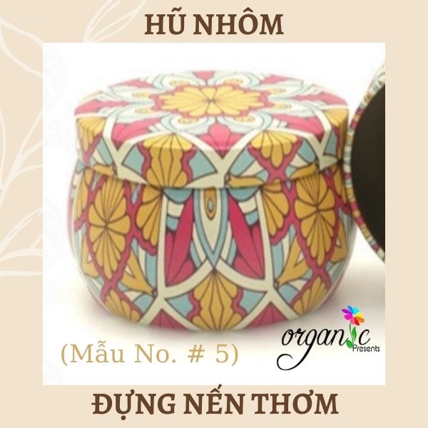 HŨ NHÔM HỌA TIẾT - HŨ THIẾC HOA VĂN ĐỰNG NẾN THƠM