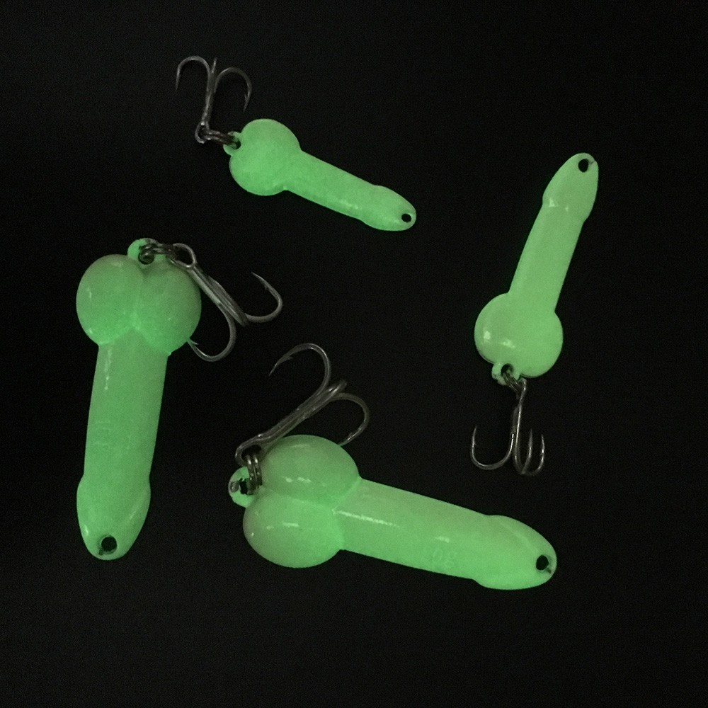 Mồi câu cá giả 5g 10g 15g 20g bằng kim loại cứng dạ quang