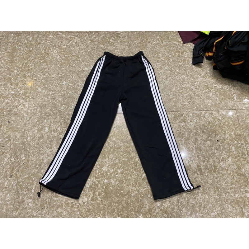 Quần jogger nữ 3 sọc thể thao dây rút chất nỉ Unisex