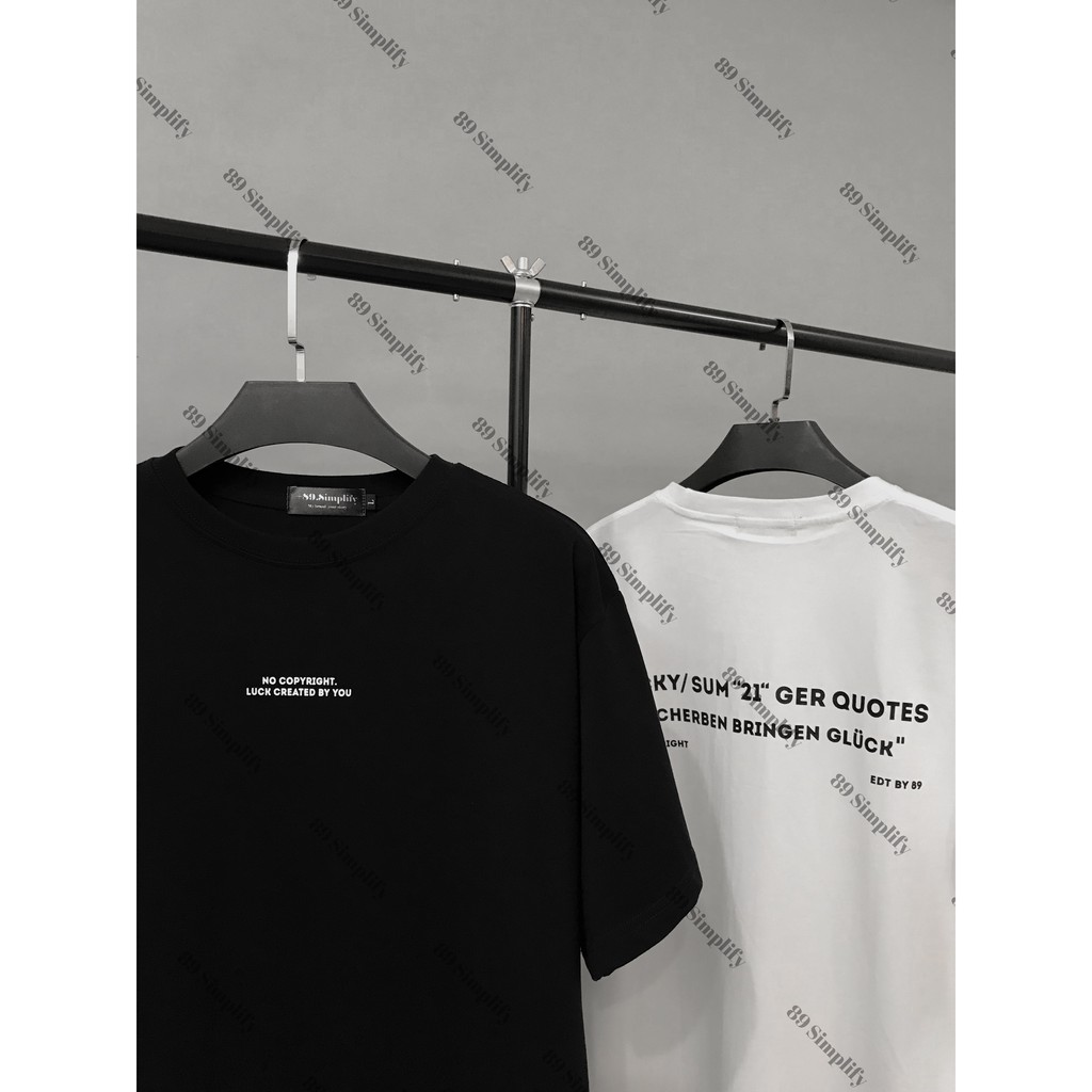 (Ảnh Thật) Áo thun Lucky chất mát tay lỡ Premium form rộng nam nữ 89Simplify | BigBuy360 - bigbuy360.vn