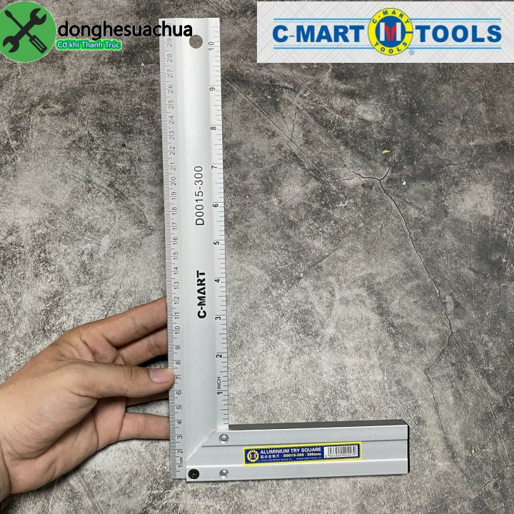 Thước góc vuông C-Mart D0015-300