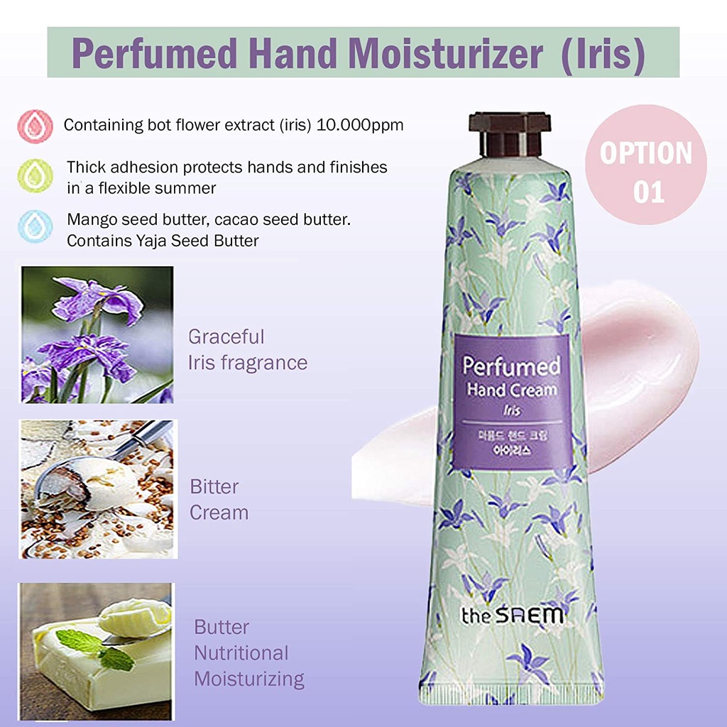 Kem Dưỡng Da Tay Hương Nước Hoa the SAEM Perfumed Hand Cream 30ml