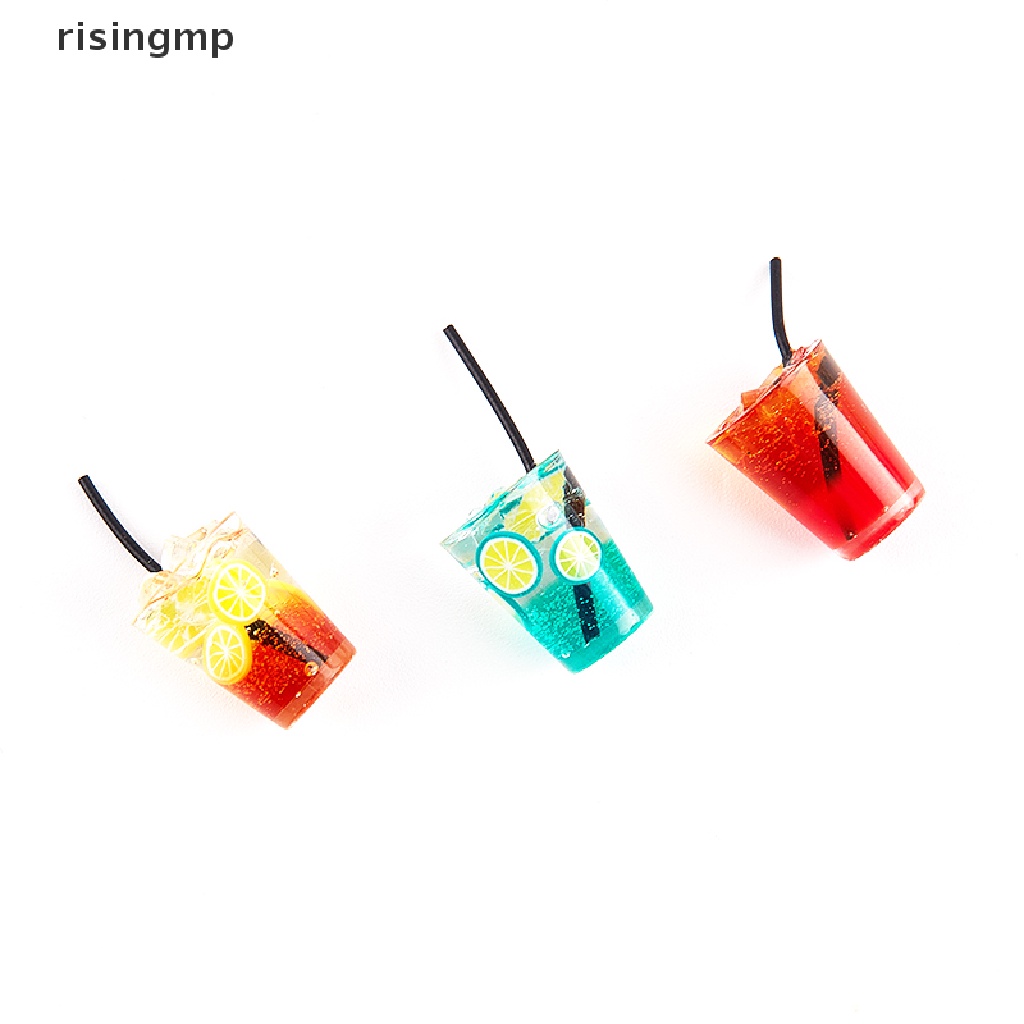 Set 3 Mô Hình Chai Nước Mini Bằng Nhựa Resin Tỷ Lệ 1 / 12 Trang Trí Nhà Búp Bê ♨Nóng Bỏng