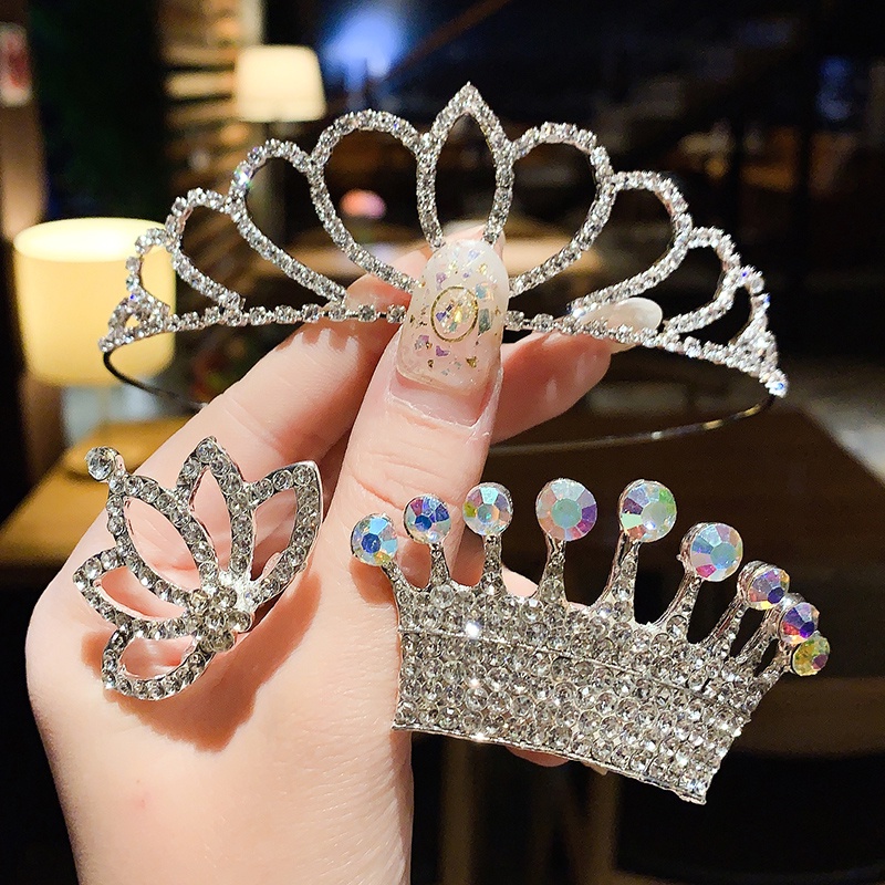 Vương Miện Công Chúa Cài Tóc Xinh Xắn Cho Bé Gái