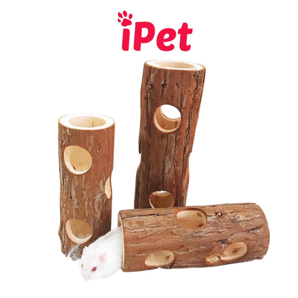 Đồ Chơi Ống Hang Chui Gốc Cây Dành Cho Hamster - iPet Shop