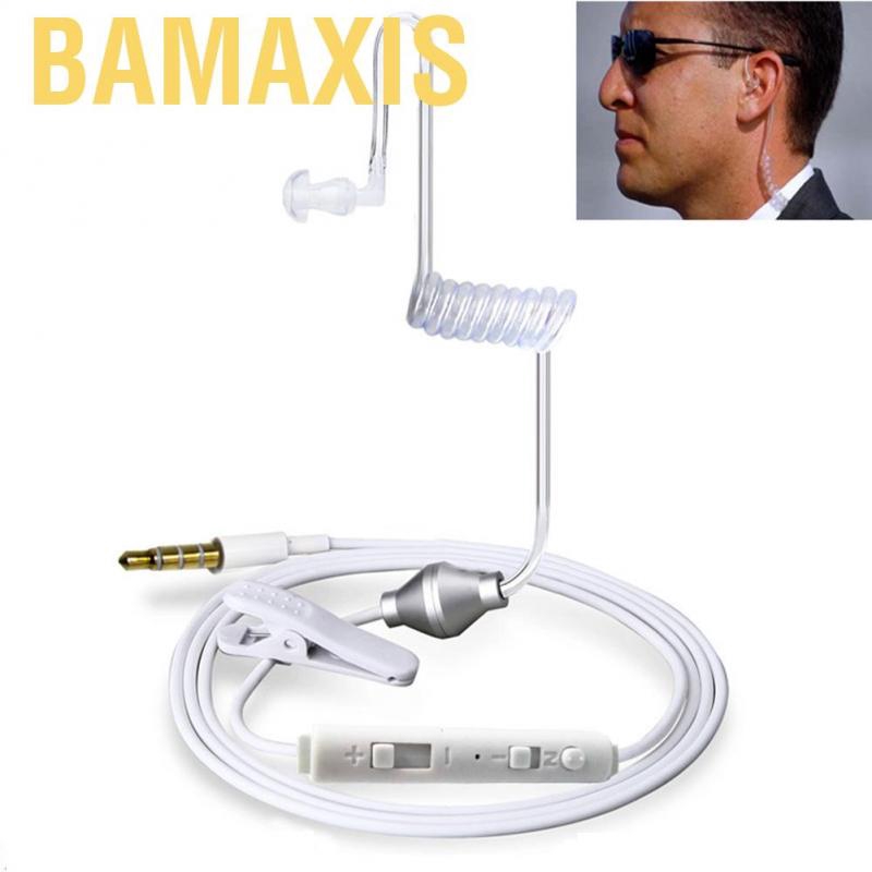 Bamaxis Tai nghe một bên tay dây dài 1.2m có kèm microphone