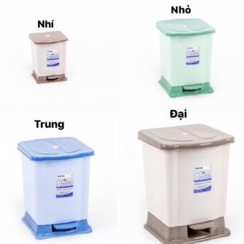 thùng rác đạp duy tân