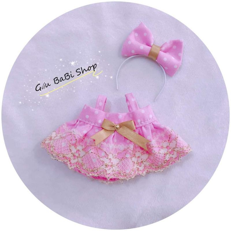Đầm búp bê size 1/8 baboliy, bjd, bru, 5inch, ob11,ddf, babies, xinji, blythe, animator 40cm