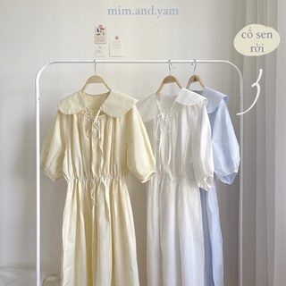 Váy thô 3 màu cổ sen rời
