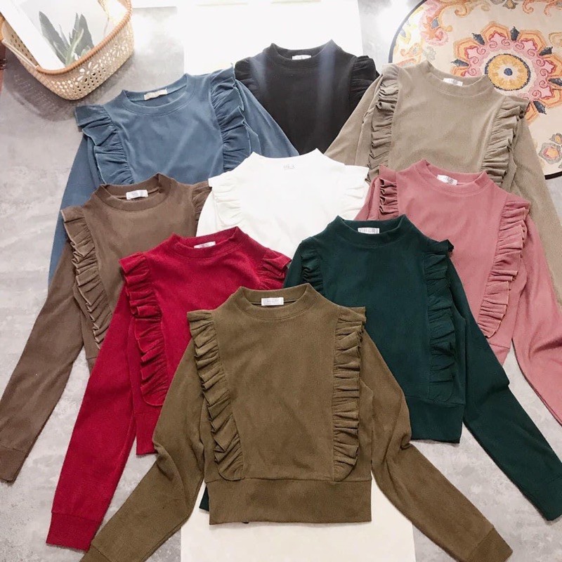 Áo len tăm vai bèo nhiều màu sắc | BigBuy360 - bigbuy360.vn