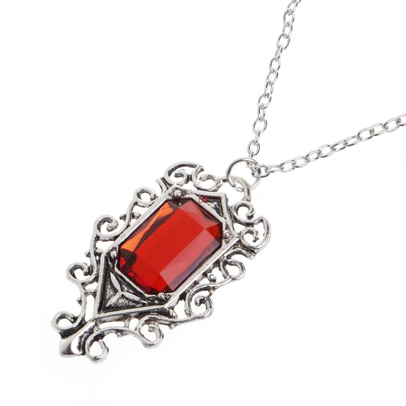 vòng cổ Mặt Đá Ruby In Chữ De Isabelle