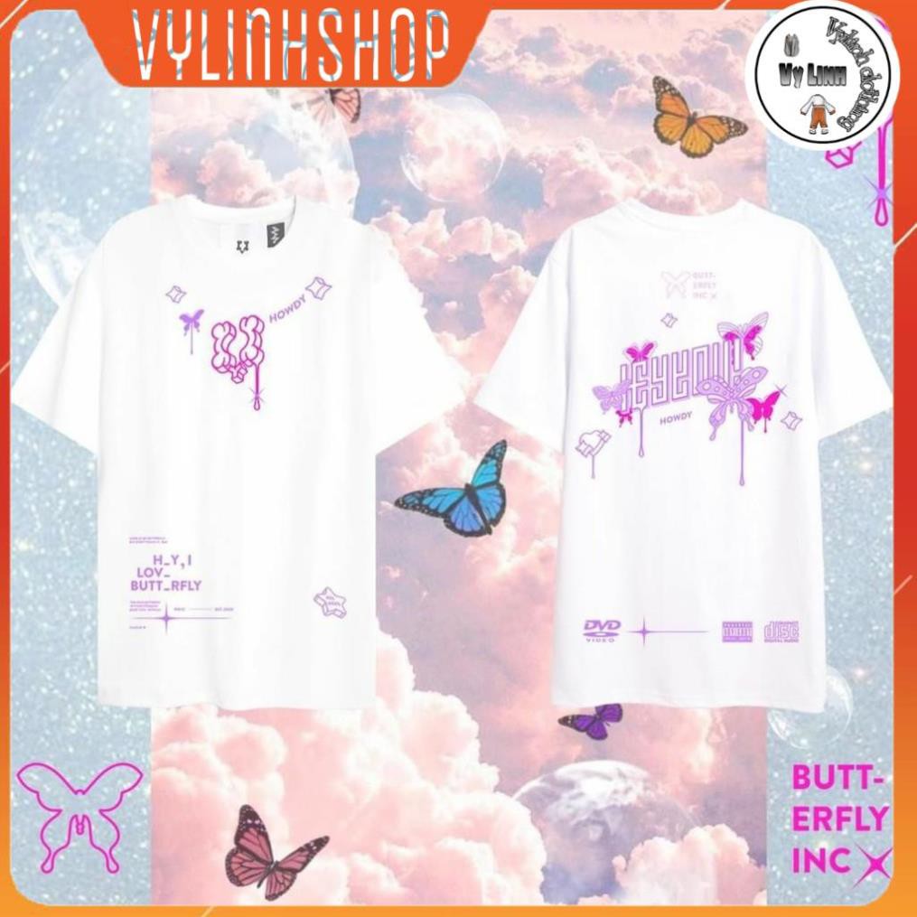 Áo phông nam nữ 🔥FREESHIP🔥  Áo Thun Tay Lỡ HEYYOU BUTTERFLY Form Rộng Unisex