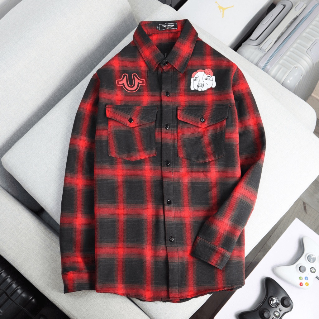 ÁO KHOÁC SƠ MI NAM CARO EVISUS BORNTORIDE CHẤT VẢI CARO NỈ MỀM MỊN MÁT SIÊU HOT Thời Trang HHP Fashion