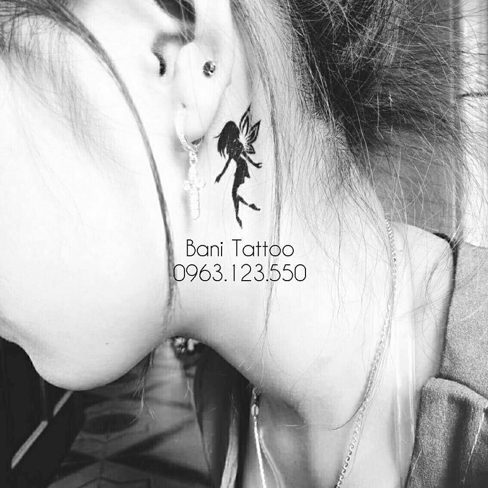 xăm dán tattoo mèo - hoa - bướm cá tính