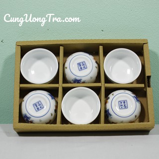 Bộ 6 Chén Uống Trà Con Gà - Chén Uống Trà Triệu Đô