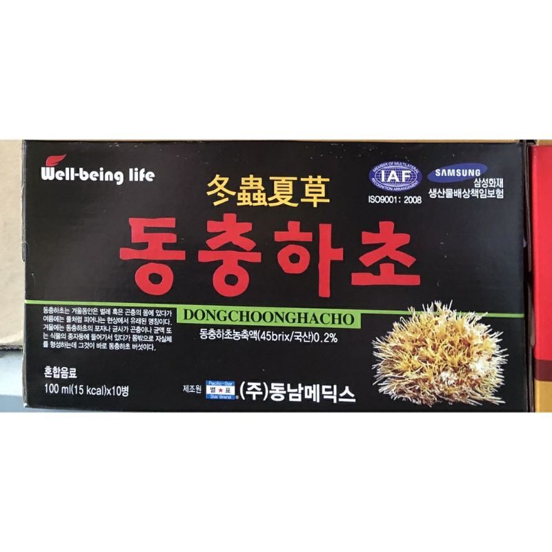 Nước hồng sâm/ Nhung Hươu/ Đông Trùng hạ thảo Đông A Bio