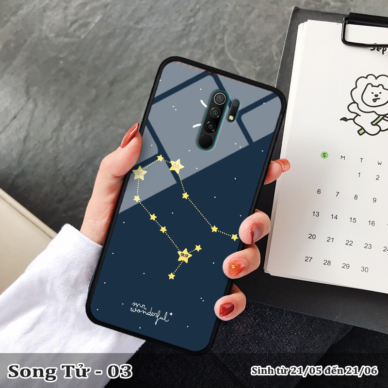 Ốp lưng kính 3D Xiaomi Redmi 9 -cung hoàng đạo