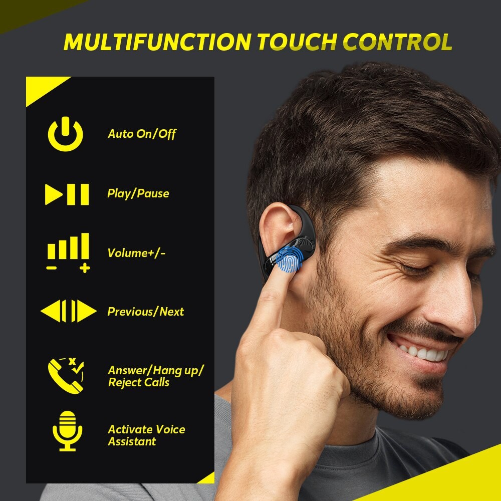 Dacom Tai nghe không dây DACOM L19 PRO Athlete Tws Chống Thấm Nước IPX5 Kèm Mic