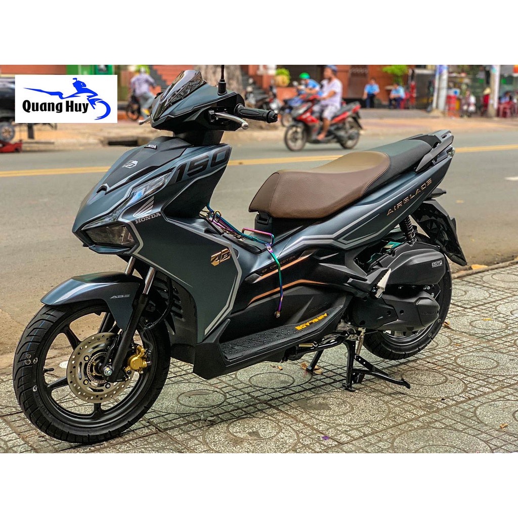 Tem trùm air blade ♦FREESHIP♦ đen xám đời 2020, độ team trùm ab dán phủ dàn áo xe xám đen rẻ đẹp