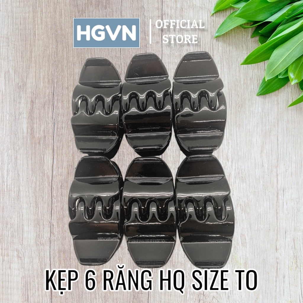 Kẹp Càng Cua HGVN Kẹp Tóc Càng Cua 6 Răng Hàn Quốc Size TO #KT21