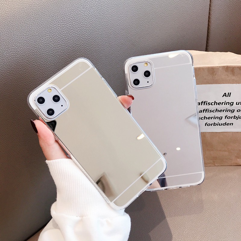 Ốp điện thoại TPU tráng gương cho iPhone 12 Mini 11 Pro Max iPhone X XR XS MAX