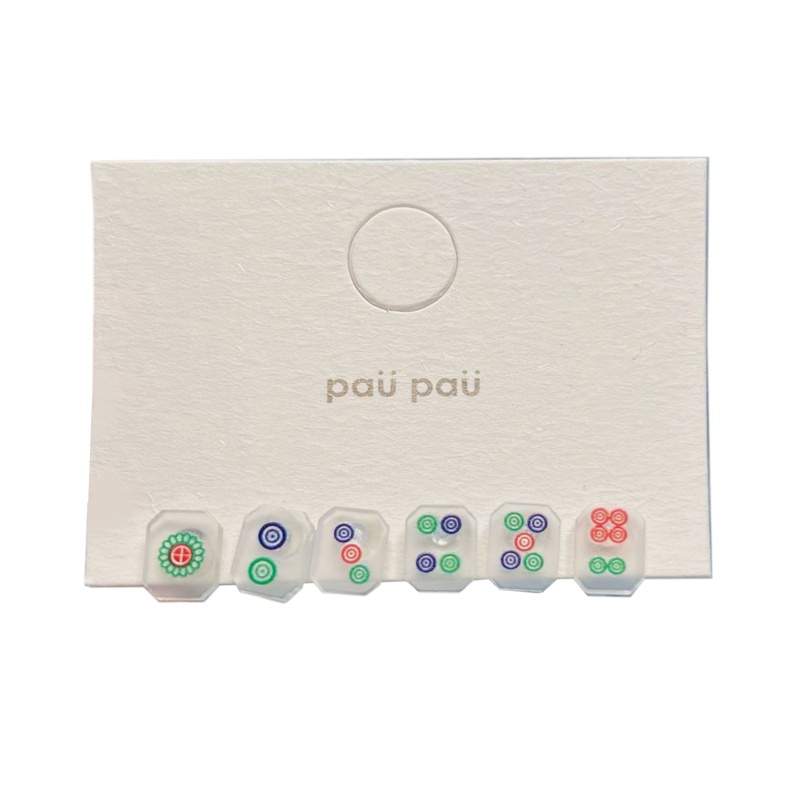 Bộ 6 Bông Tai Hình Nhân Vật Trung Quốc Bằng Nhựa Resin Phong Cách Gothique