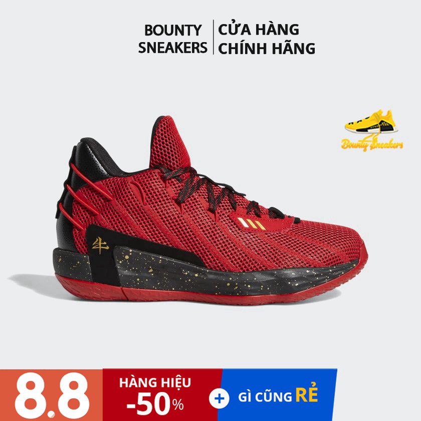 【Giày chạy thể thao】Giày Bóng Rổ Nam Adidas Dame 7 "Chinese New Year" FY3442 - Hàng Chính Hãng - Bou